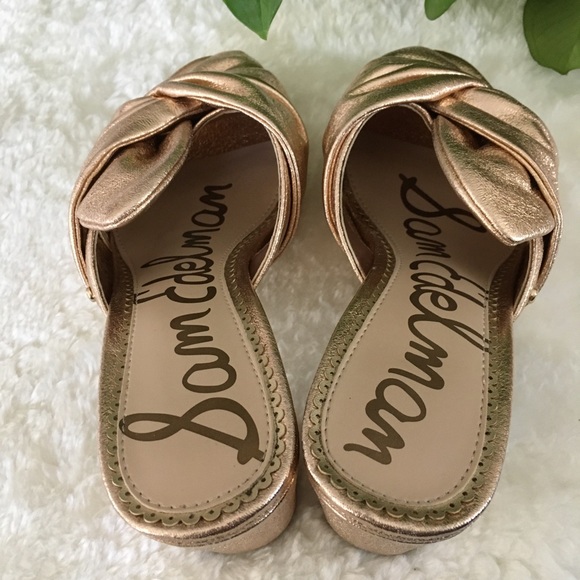 Sam Edelman | Oda Gold Knot Mules - Picture 10 of 15